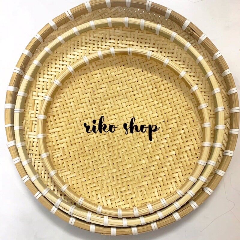 Mẹt tre dừng tre dùng ăn bánh đậu mắm tôm, trang trí nhà