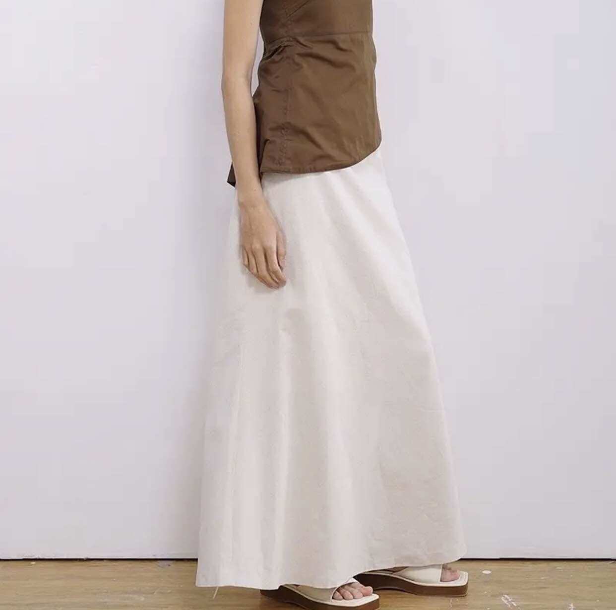 DOB - Chân váy linen dài Bim