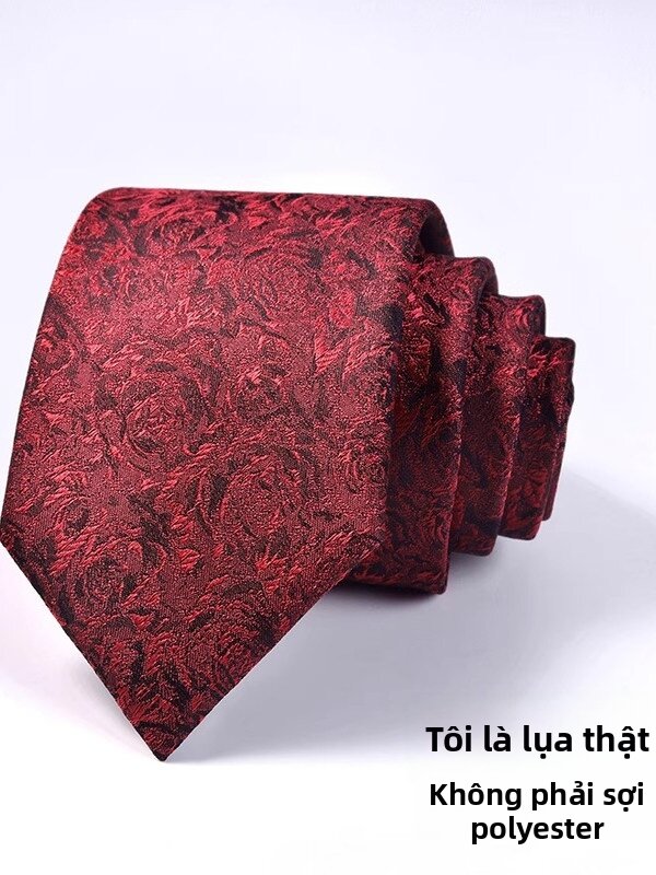 QINMEI | Silk Tie for Wedding Formal Business Grooms Giá 919,000 Đồng*Miễn phí vận chuyển