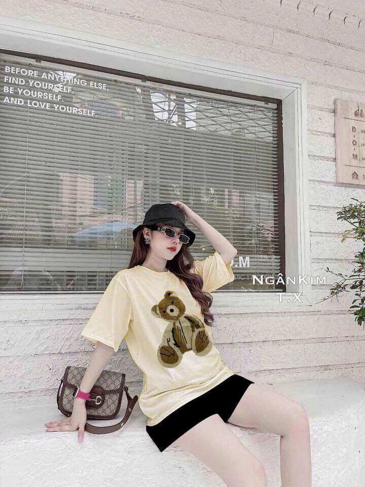 SÉT BỘ SHORT NỮ COTTON LO GO QUẢNG CHÂU CAO CẤP