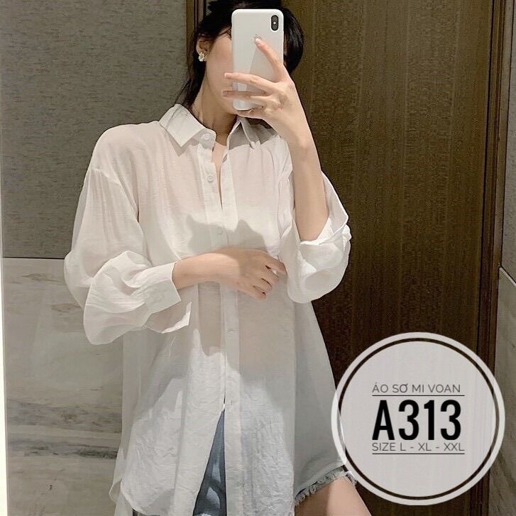 60-95kg Bigsize ÁO SƠ MI VOAN KIỂU A313