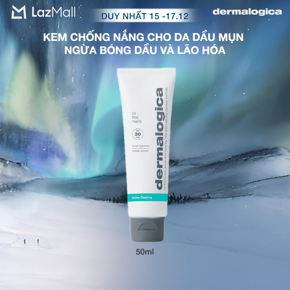  Kem chống nắng Dermalogica Oil Free Matte SPF30 50ml 