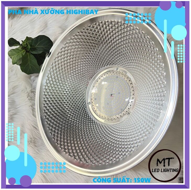 Đèn Led pha xưởng chụp đèn tròn ánh sáng trắng 150W