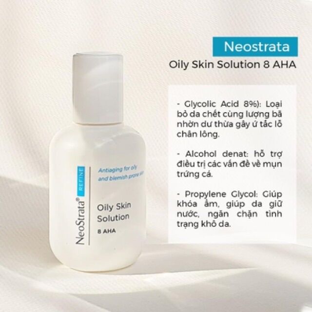 [NEOSTRATA] [Bản Mỹ, mẫu mới,100ml] Toner Neostrata AHA 8 Oily Skin Solution