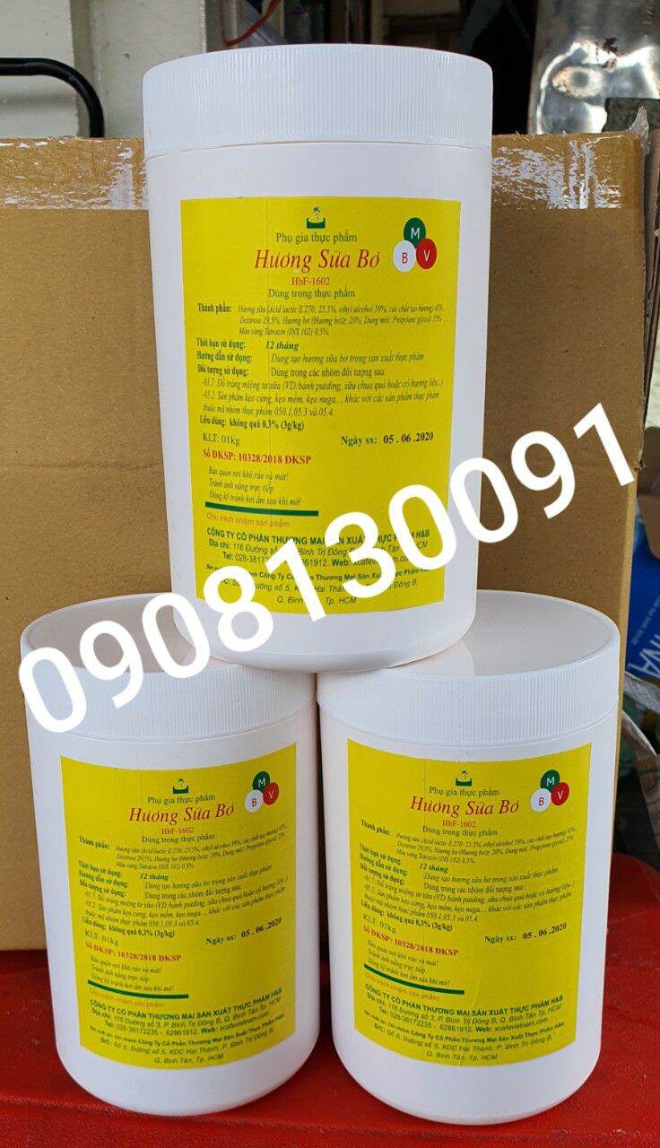 Hương bơ sữa h&b - butter milk flavor powder 1kg