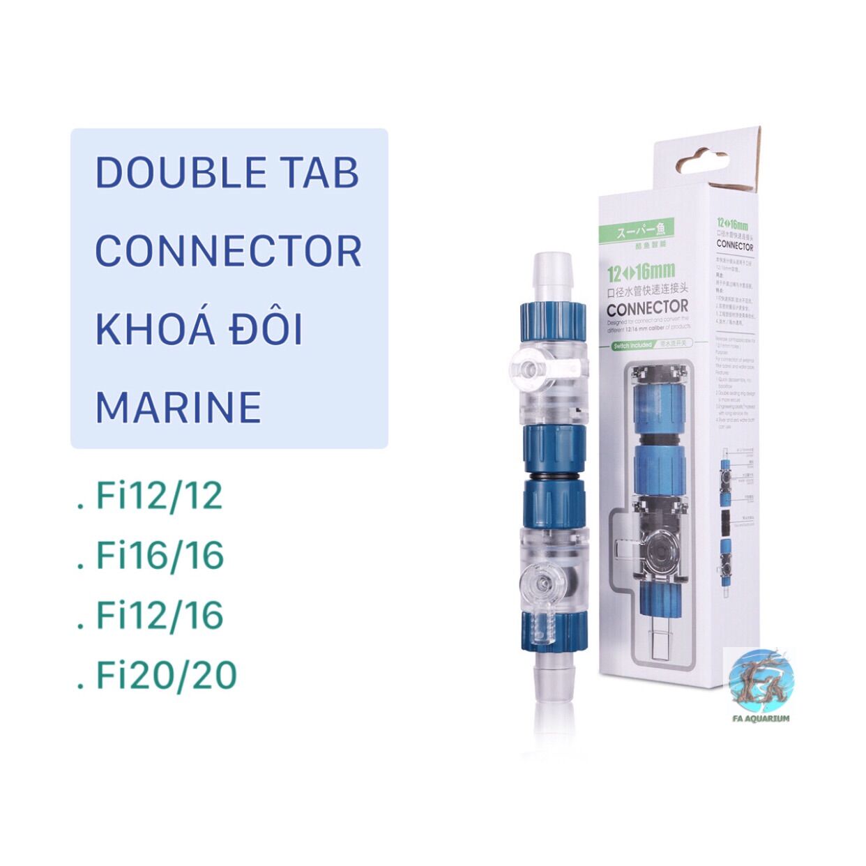 Khoá đôi double tab|tap|connector marine