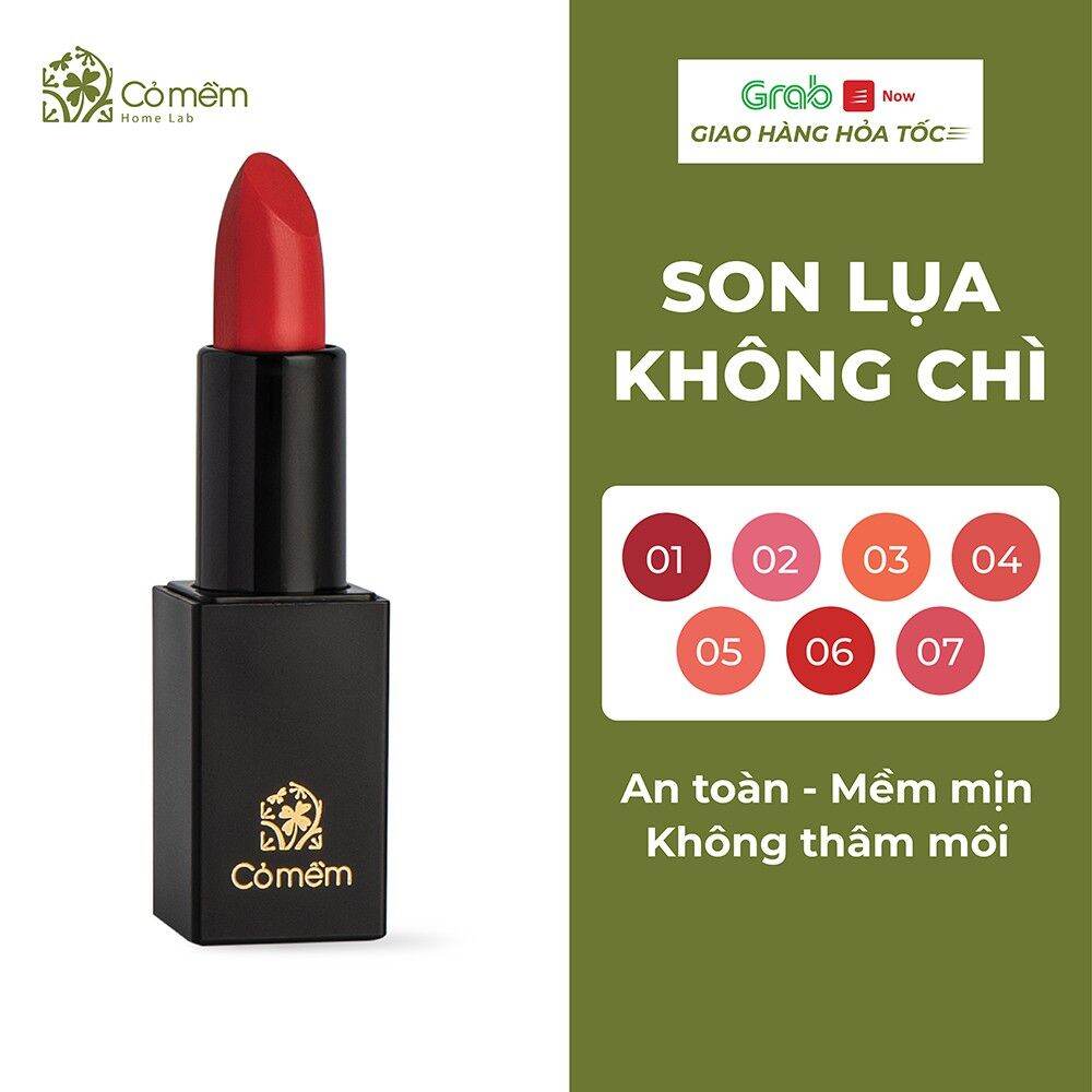 son môi lụa không chì thiên nhiên