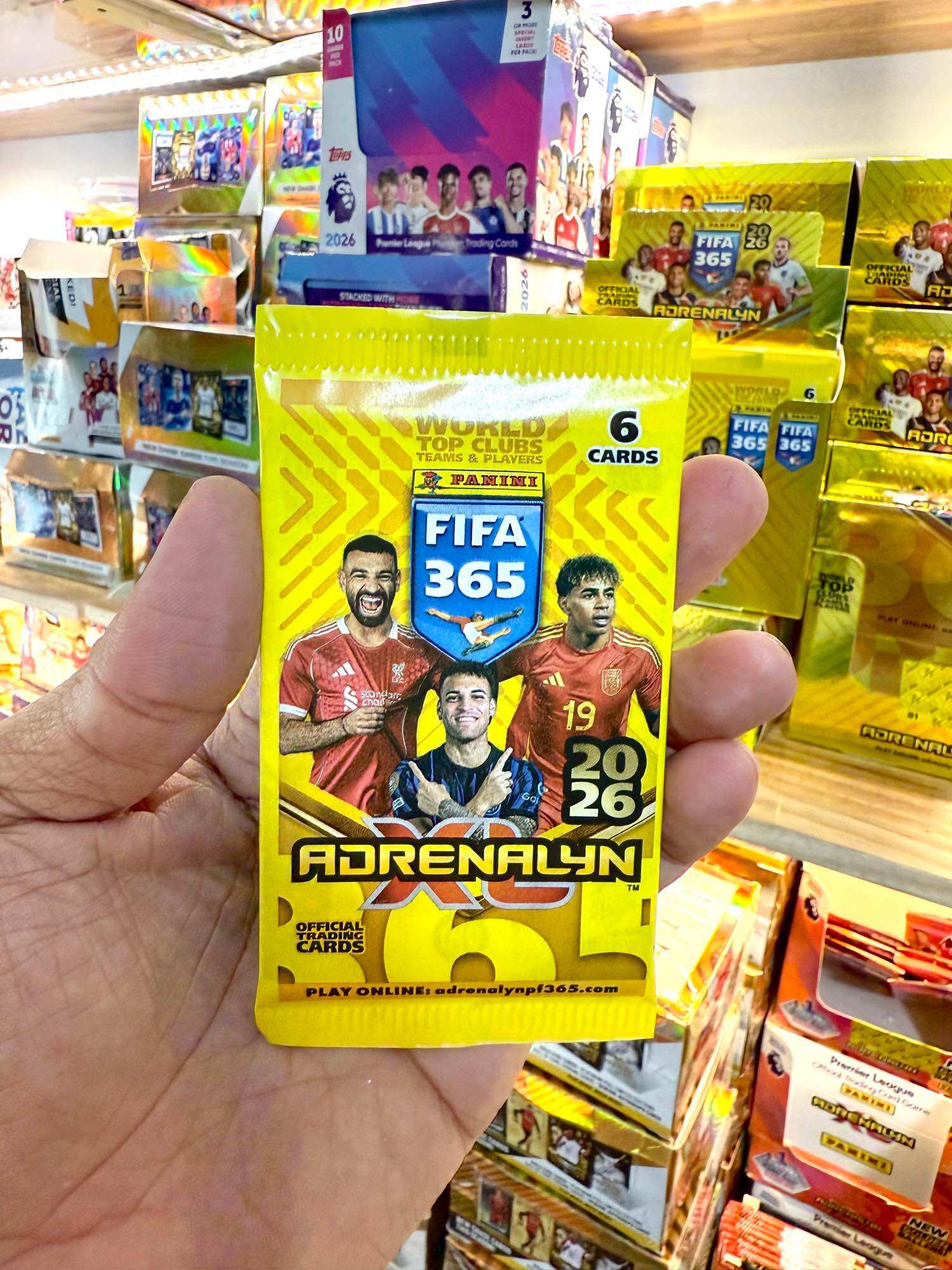    1x Pack Lẻ PA 365 2026   Pack Lẻ Thẻ Cầu Thủ Bóng Đá Panini Adrenalyn XL 365 2026 25 26   6 Thẻ   