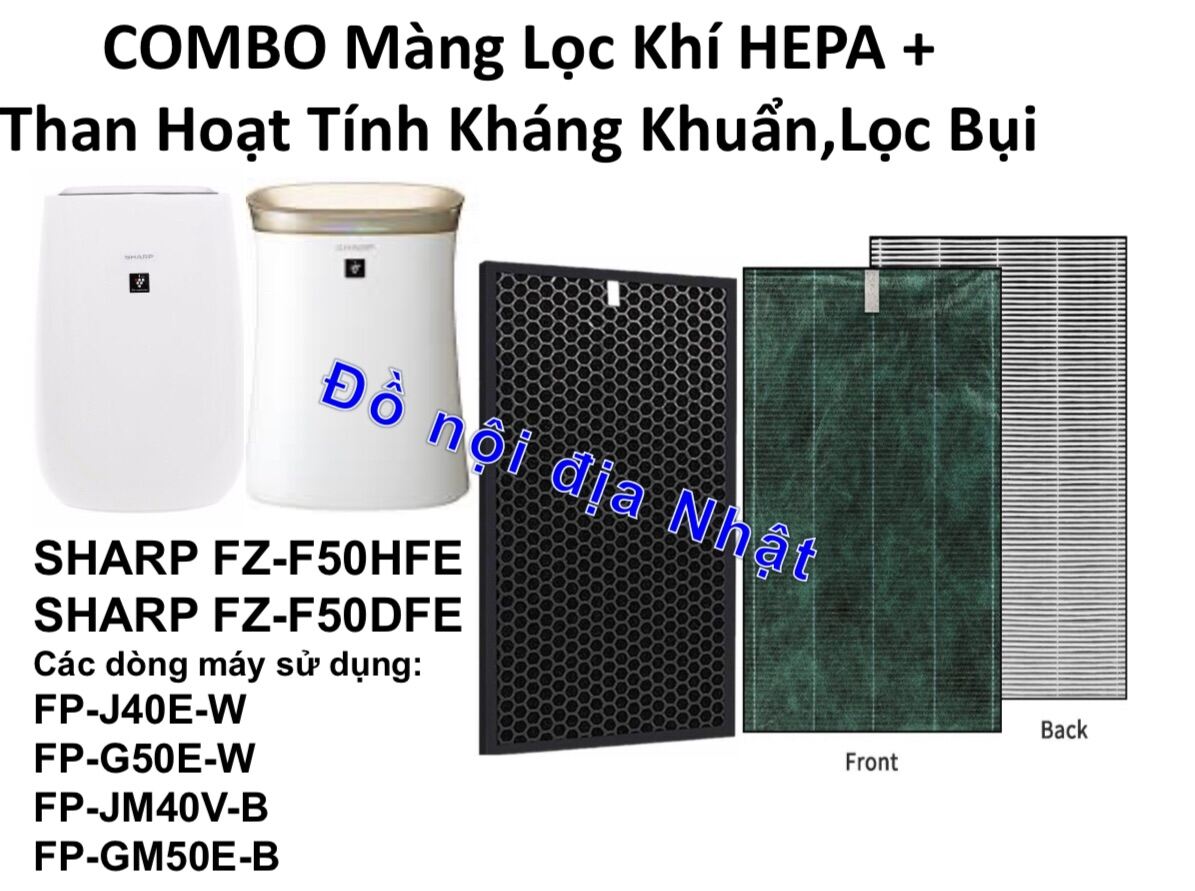 Bảng giá Combo Màng Sharp FP-J40E-W, FP-G50E-W, FP-JM40EV-B, FP-GM50E-B