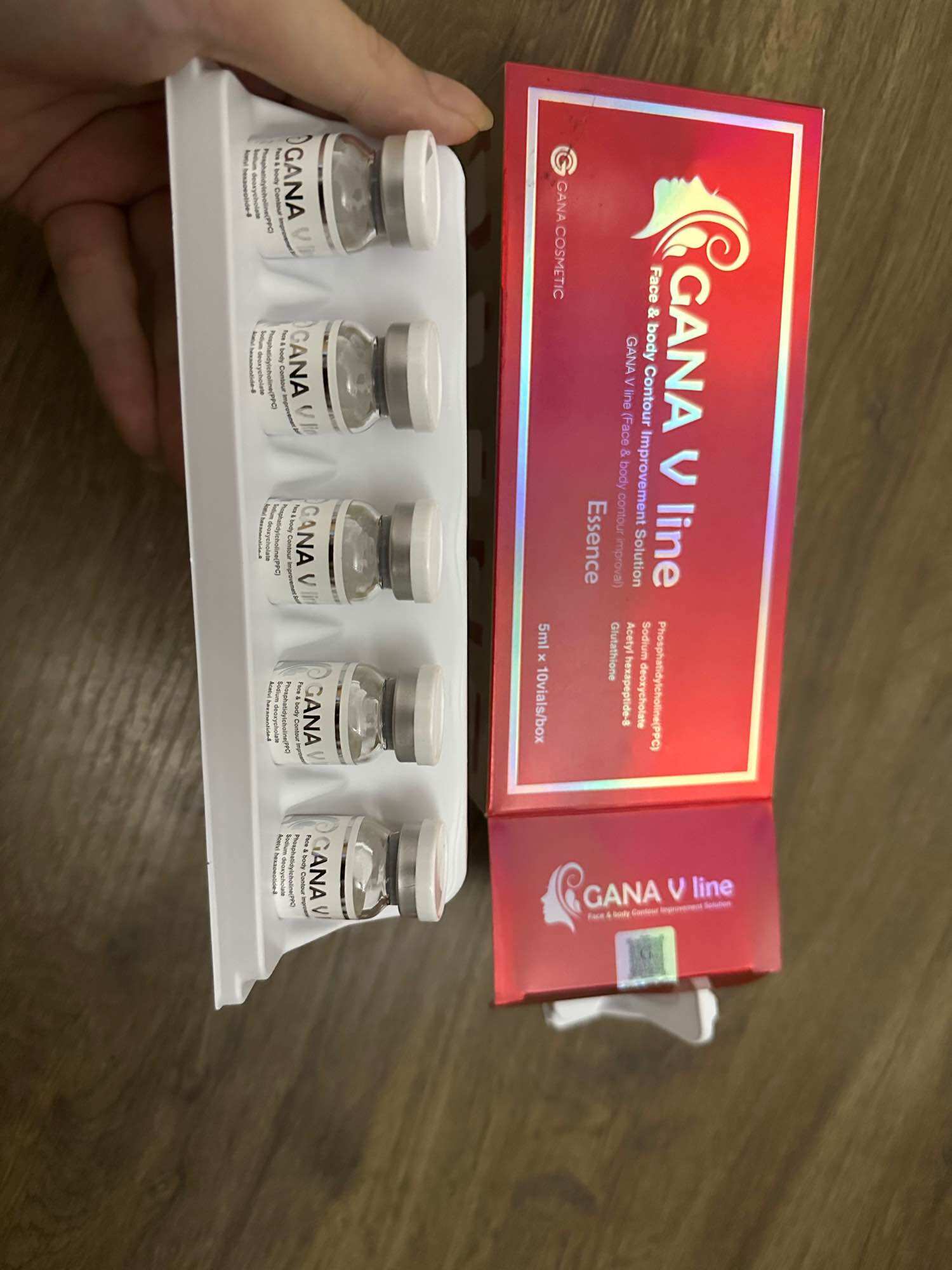 Tan mỡ GaNa Vline hộp 10 lọ