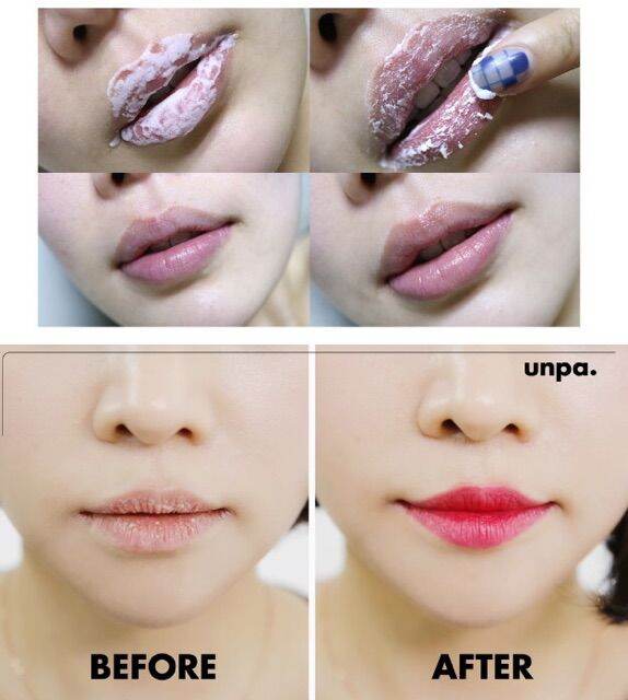 Tẩy tế bào chết môi sủi bọt Unpa Bubi Bubi Lip