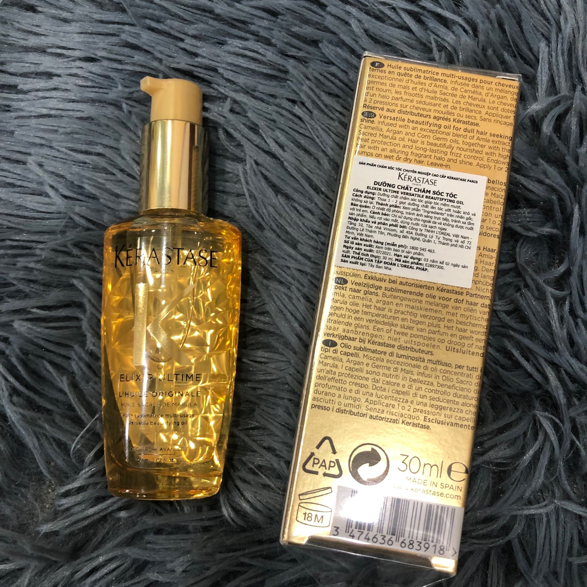 Tinh dầu dưỡng tóc Kerastase Elixir Ultime ORIGINAL 30ml