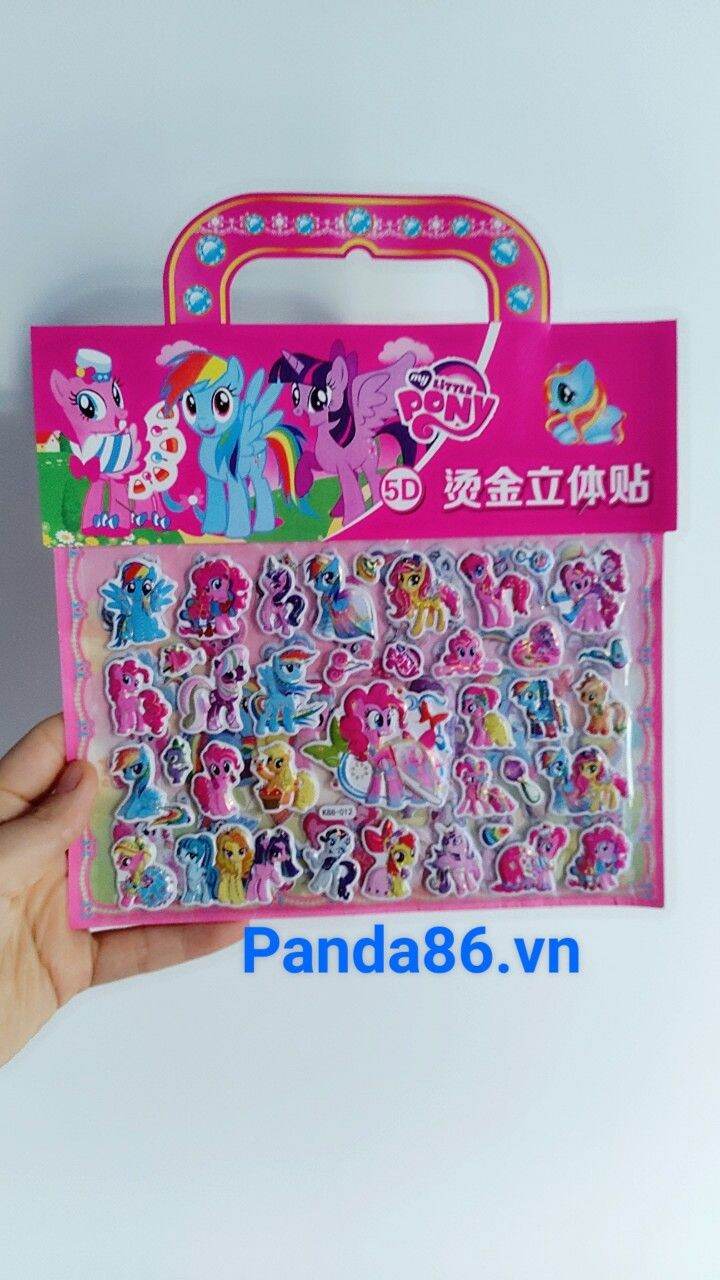 [Sỉ /Lẻ 6 Mẫu Mới] Sticker 5D Nổi / Hình Dán Công Chúa Disney Công Chúa ShophiaAnime Pony Heo Peppa 