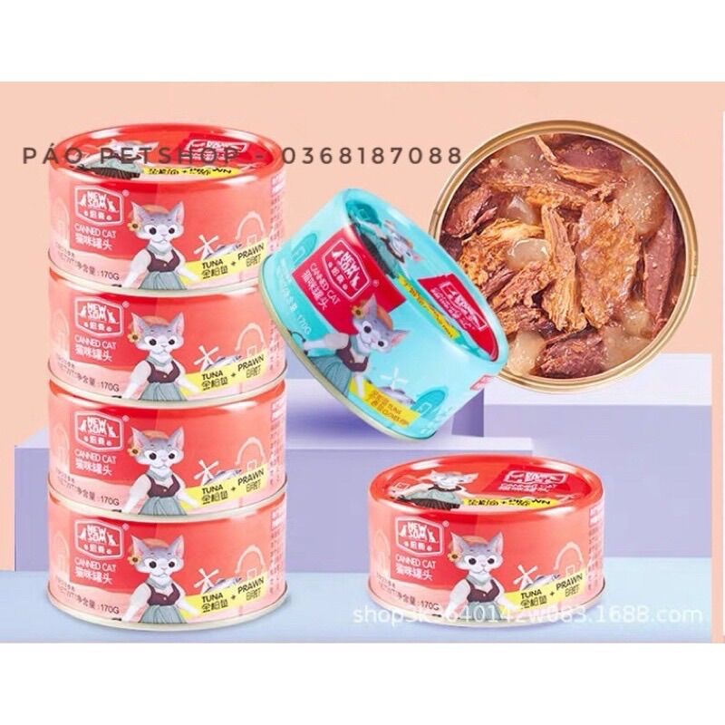 Pate cho mèo poroca new 12 lon