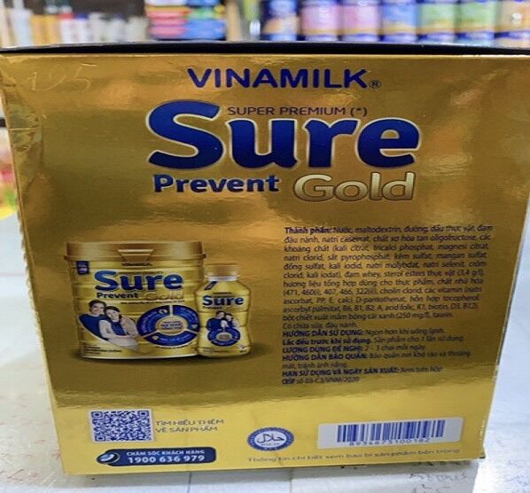 Sữa bột pha sẵn Sure Prevent Gold - Thùng 24 Chai x 200ml (dành cho người lớn tuổi)