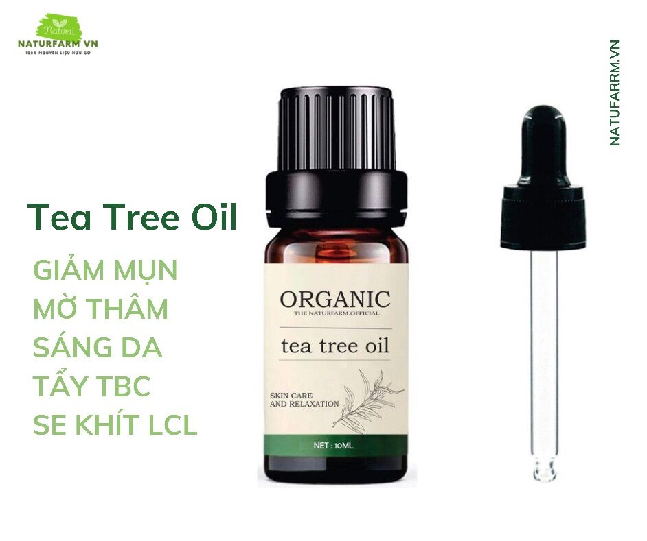 [HCM]10ML Tinh dầu tràm trà ( Tea Tree Oil ) nguyên chất Organic