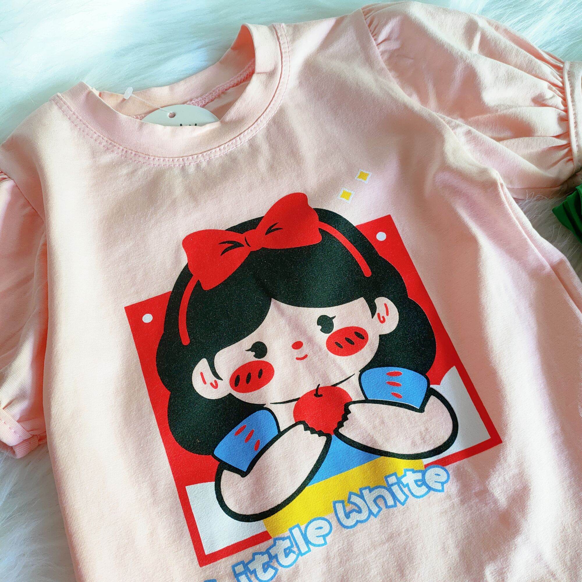 Đồ bộ bé gái chất cotton tàu mềm mát size (8-15kg)