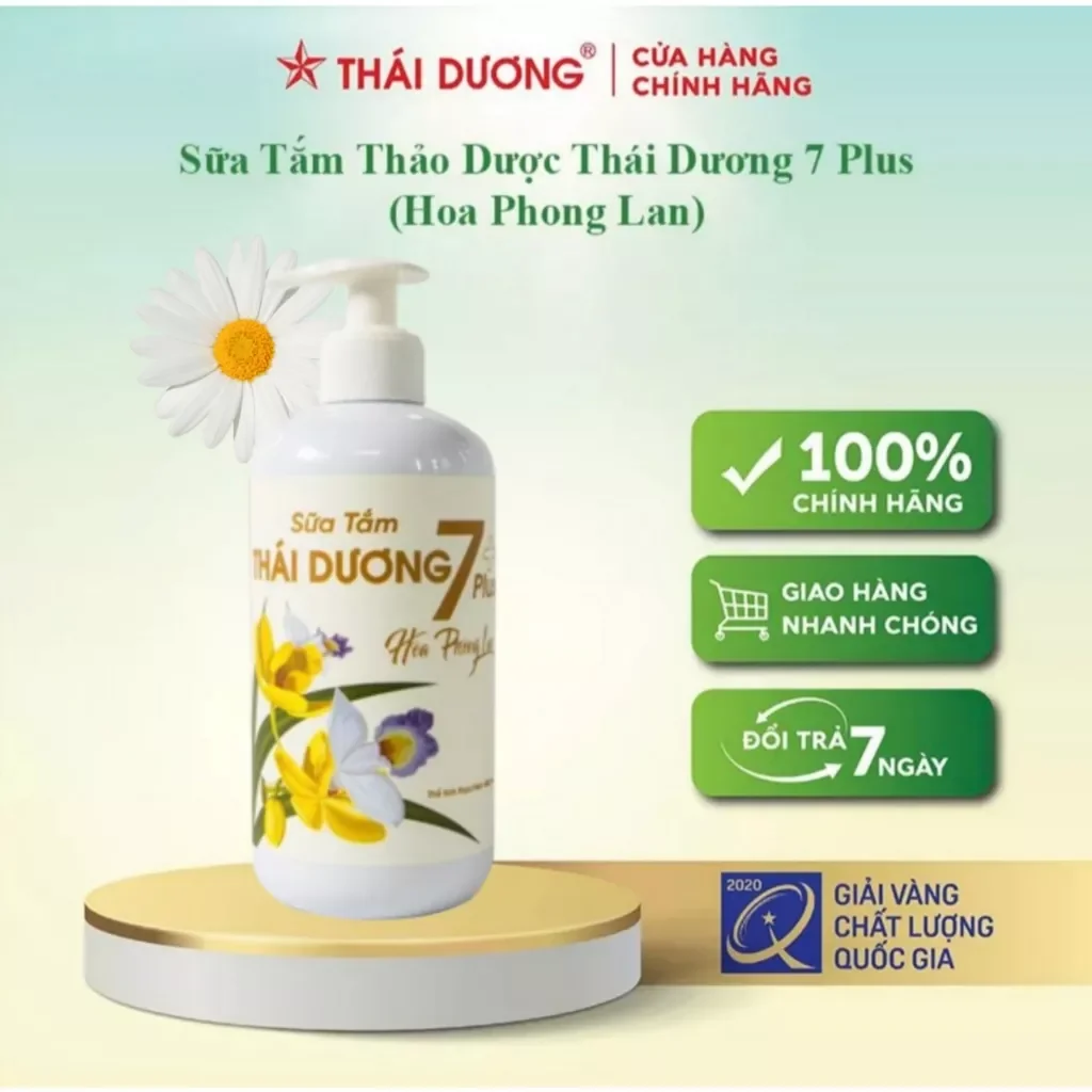 Sữa tắm thảo dược thái dương 7 Plus hương hoa phong lan- Sao Thái Dương