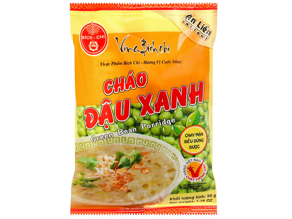 Cháo đậu xanh bích chi chay mặn đều dùng được