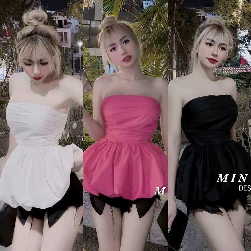 Áo peplum không tay bí a250