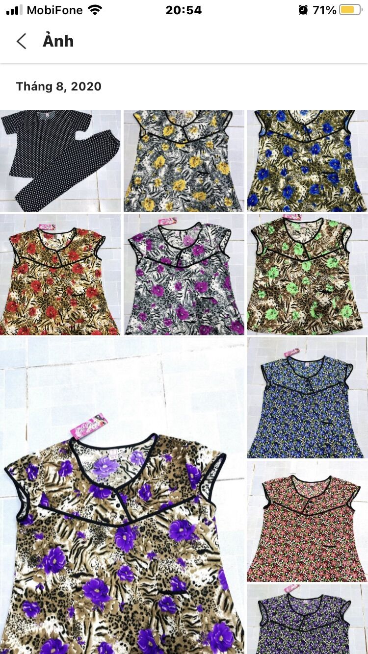Bộ thun lạnh trung niên đại cô( size 65-87kg)