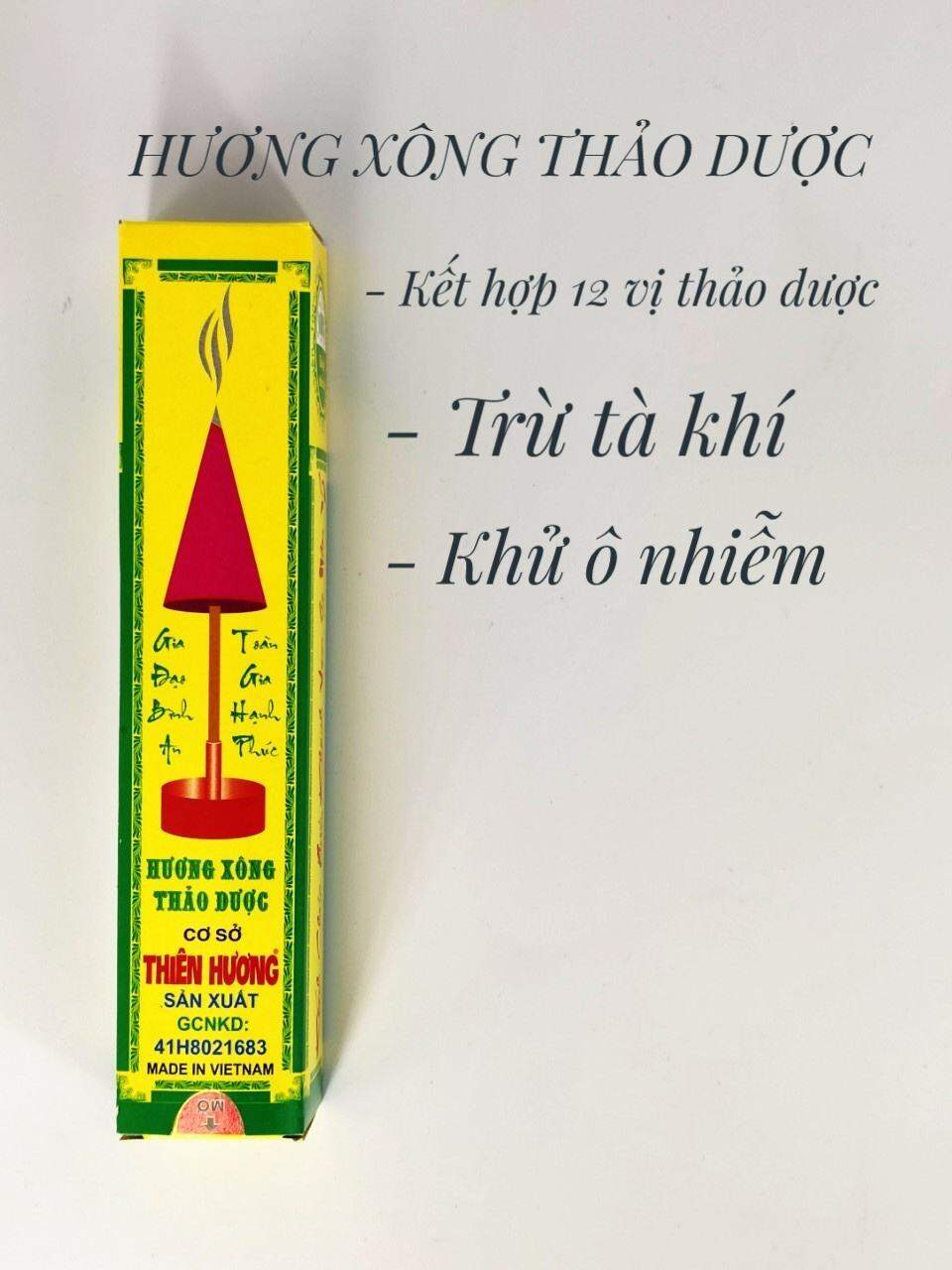 Nhang Xông Thảo Dược Thiên Hương Tẩy Uế , Trừ Tà Khí / Nhang xông phong thủy