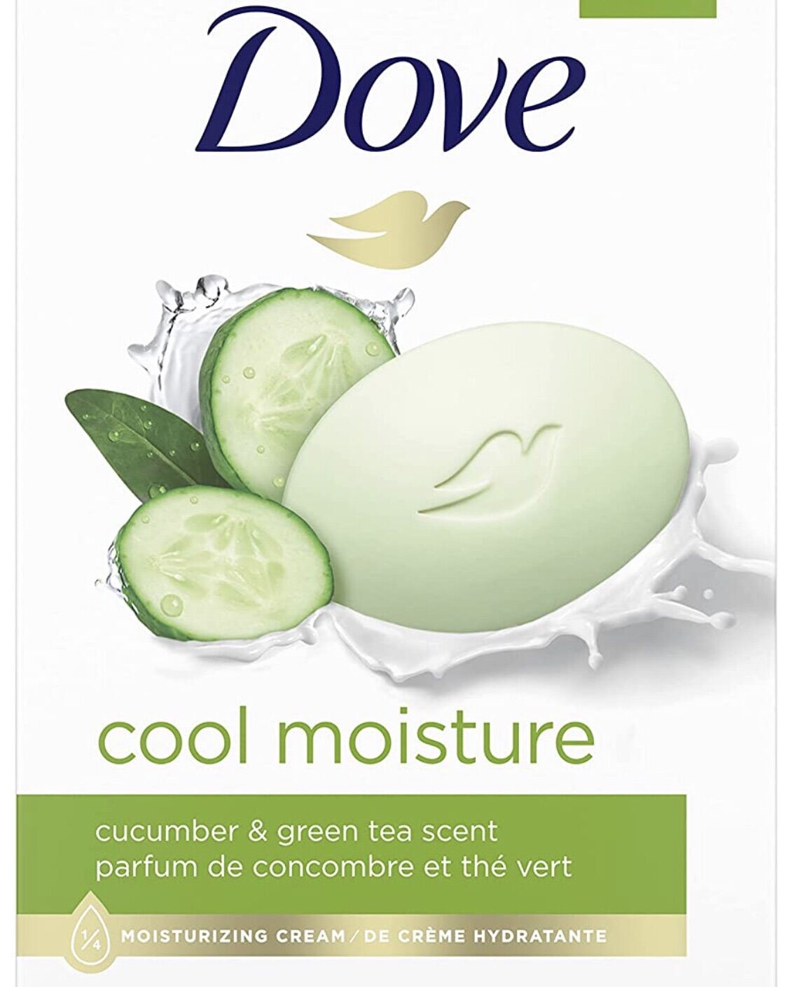 Xà bông Dove dưa leo trà xanh Dove Cucumber & Green Tea Bar Soap USA hàng