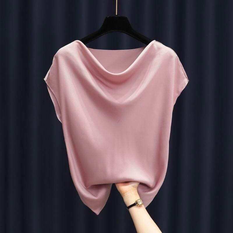 Áo lụa cổ đổ HASCOO chất butai cao cấp ACD