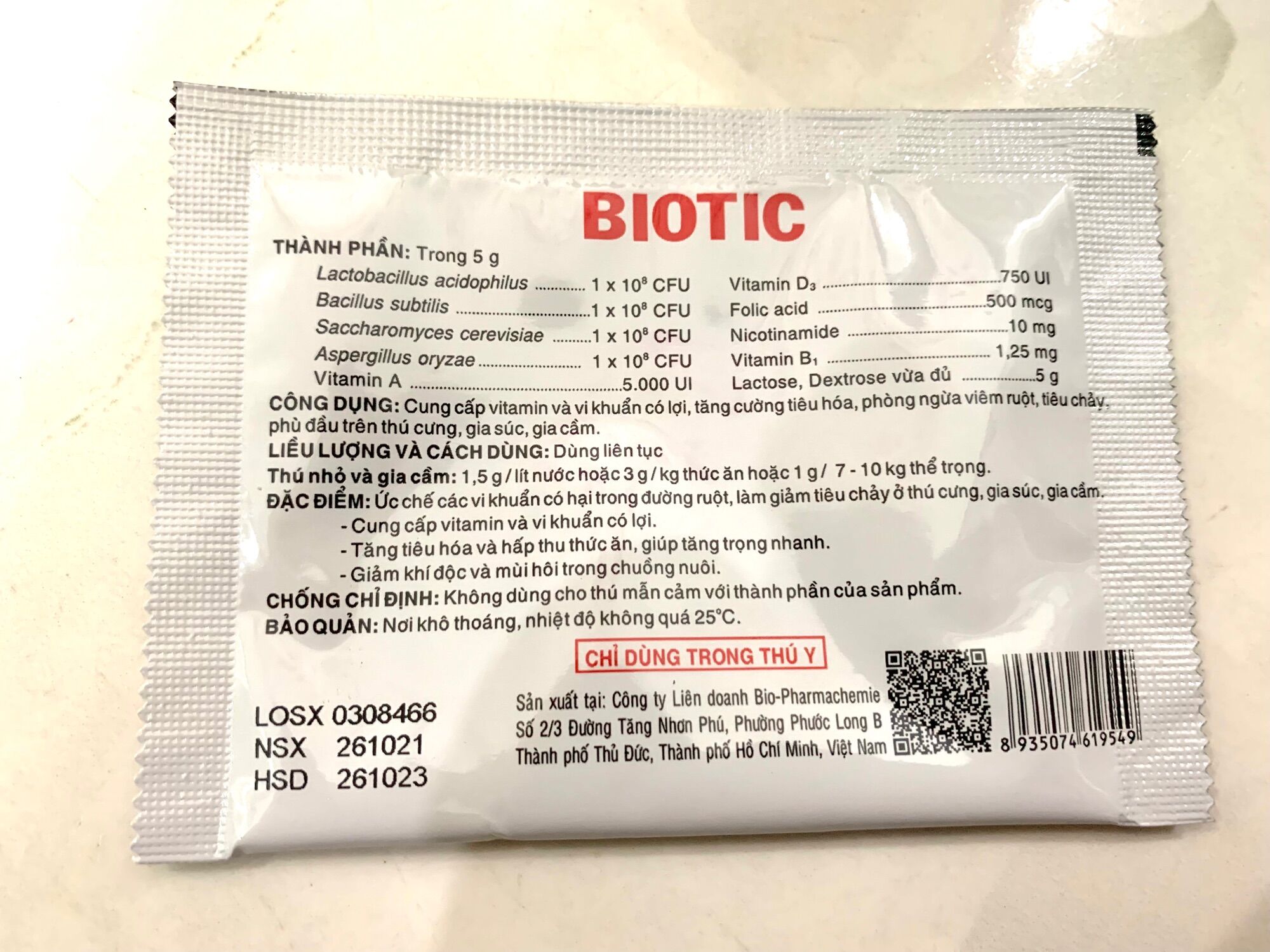 10 gói Men tiêu hoá chó, mèo.
