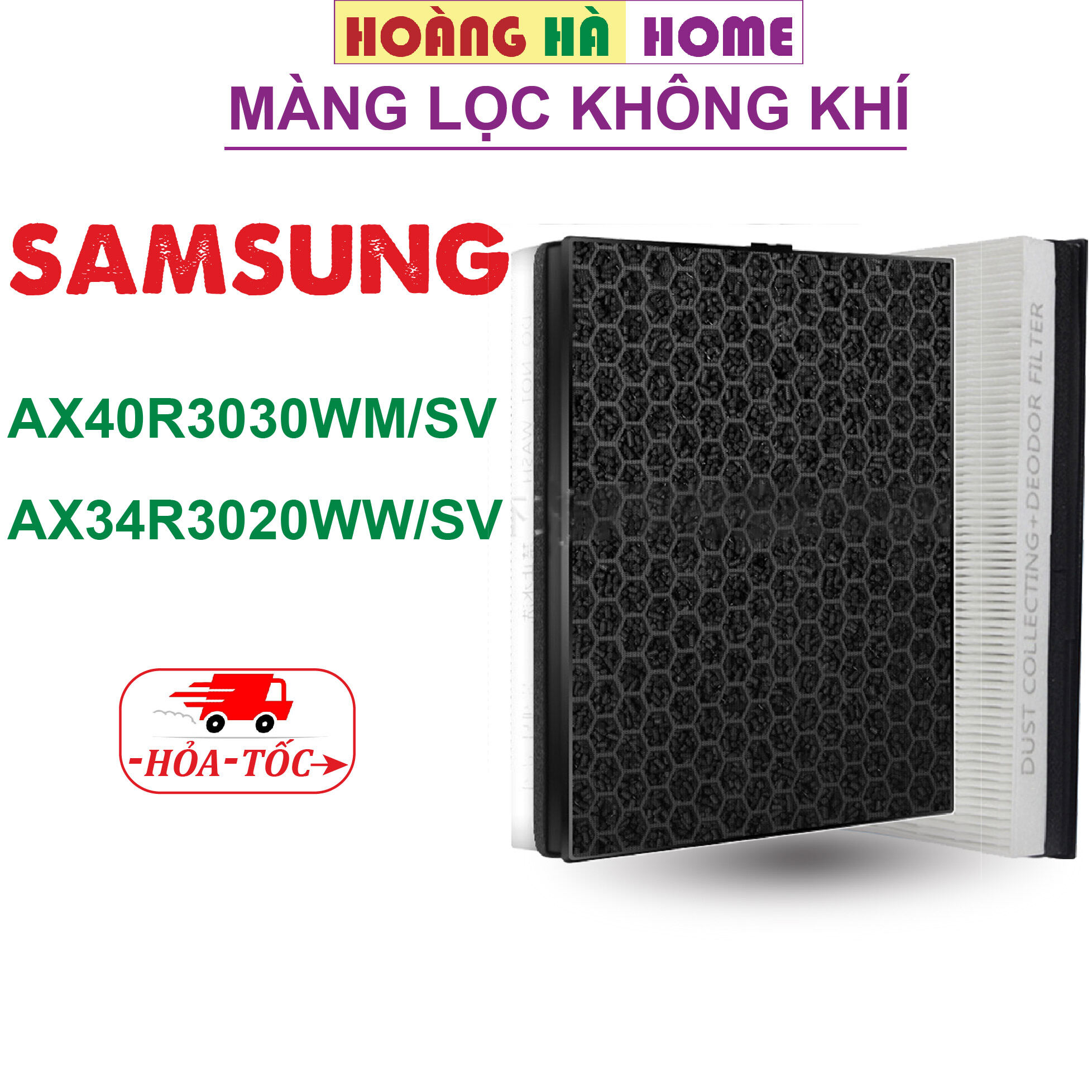 Màng lọc không khí samsung ax40r3030wm/sv ax34r3020ww/sv màng lọc hỗn hợp cxf-g100/gb, màng hepa, màng than hoạt tính