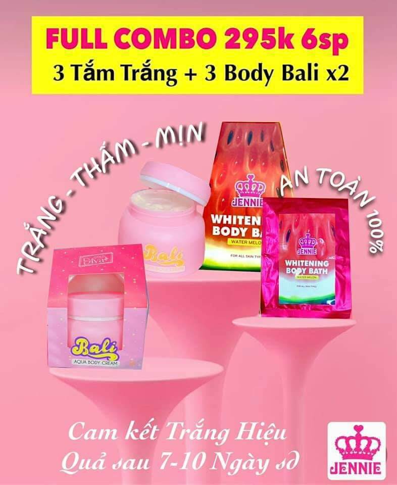 COMBO 3 BODY BALI + 3 TT DƯA HẤU