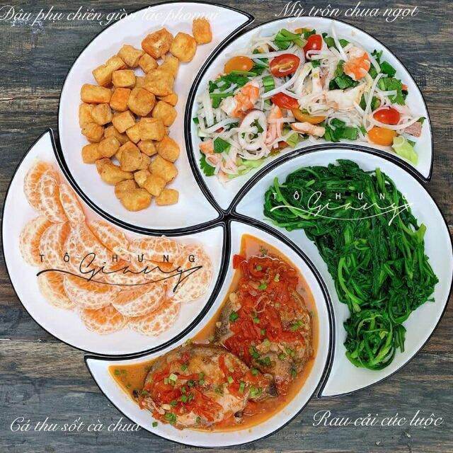 Bộ đĩa mặt trăng men trắng