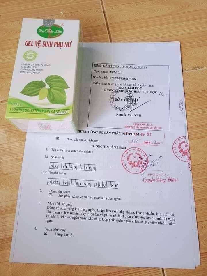 Dung dịch vệ sinh gel Dạ Thảo Liên