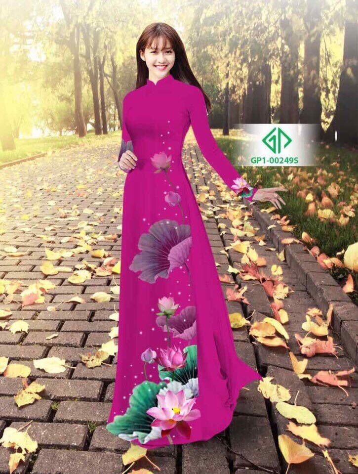[HCM]Vải áo dài hoa sen