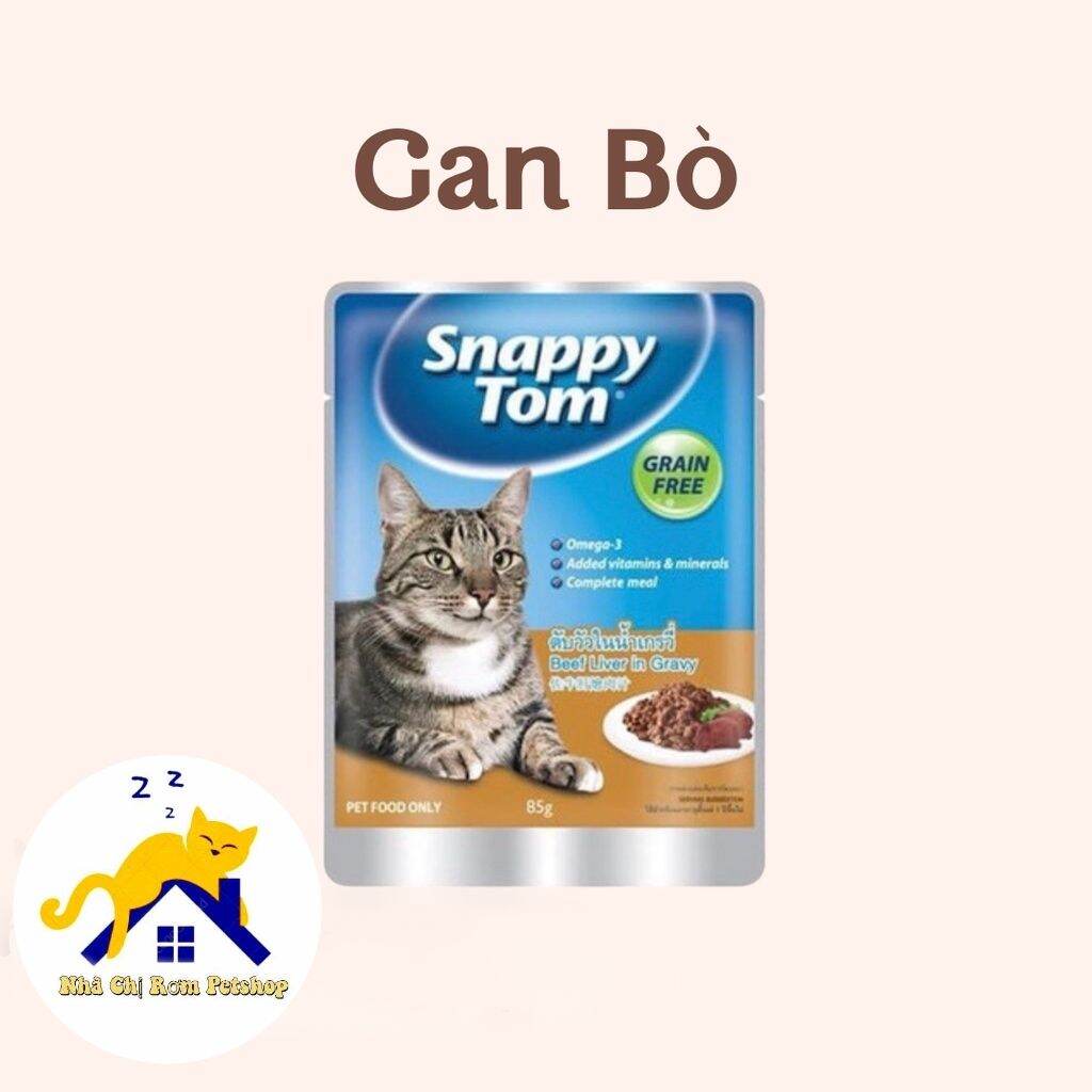 Pate SNAPPY TOM 4 vị cho mèo gói 85g