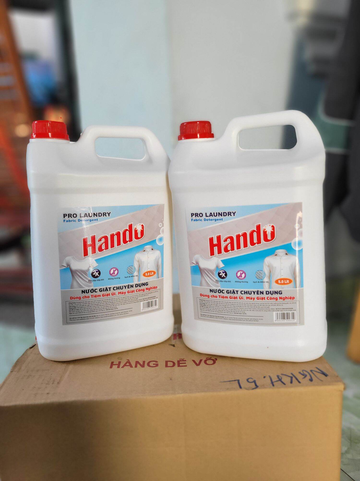 Combo 2 can nước giặt 5L không mùi Hando