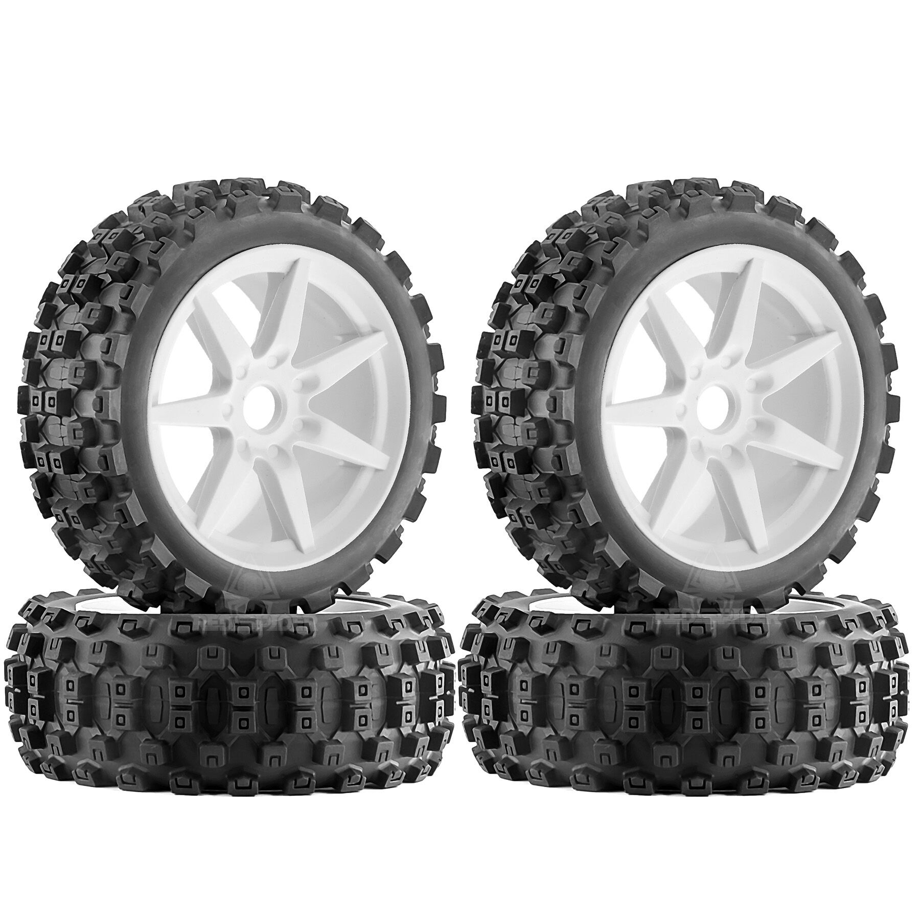 Lốp Và Mâm Xe Đua Địa Hình RC Tỷ Lệ 1/8 Lỗ 17mm Dành Cho ARRMA Typhon 3S/6S Losi 8IGHT HongNor FS Ra