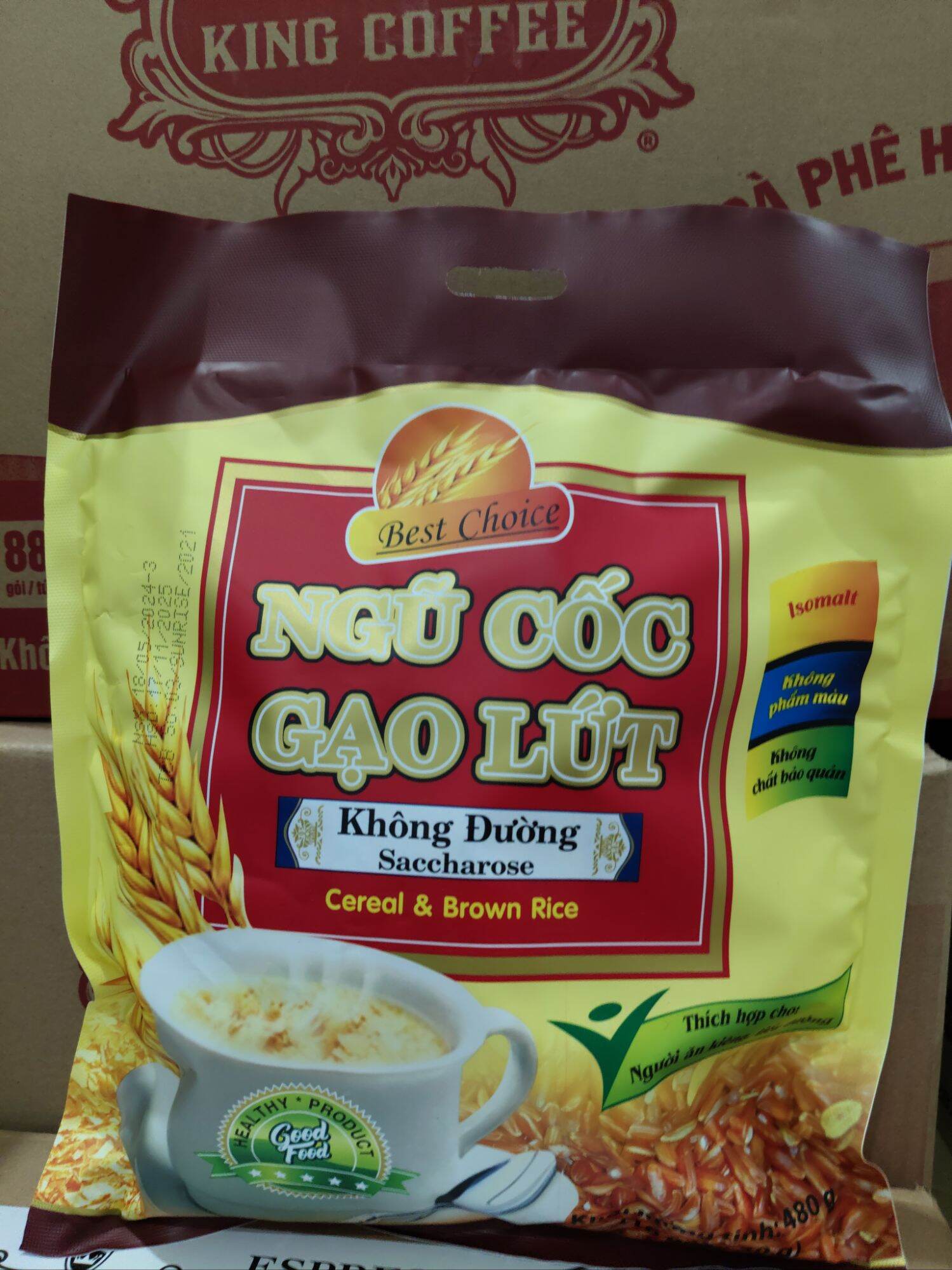 Ngũ Cốc Ăn Kiêng Vị Gạo Lứt 480 G