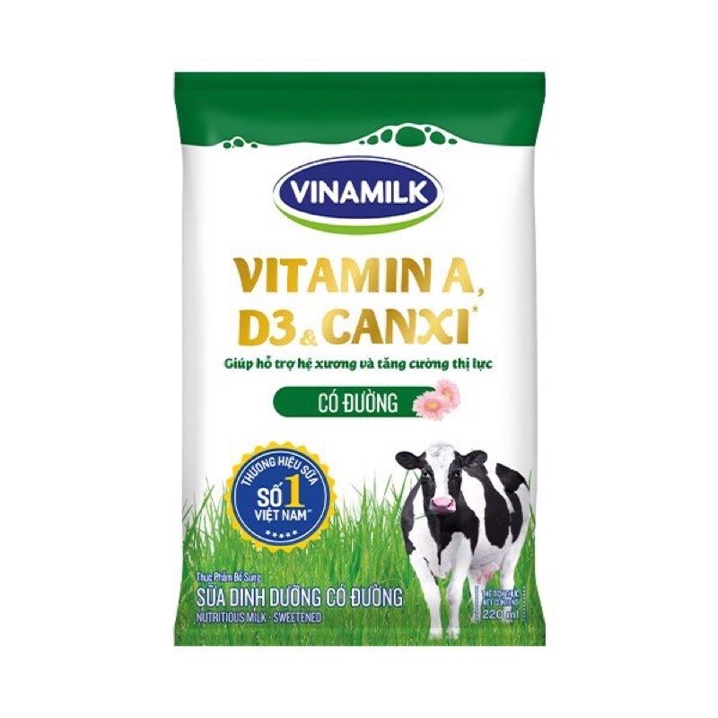 Sữa bịch vinamilK đủ vị 220ml