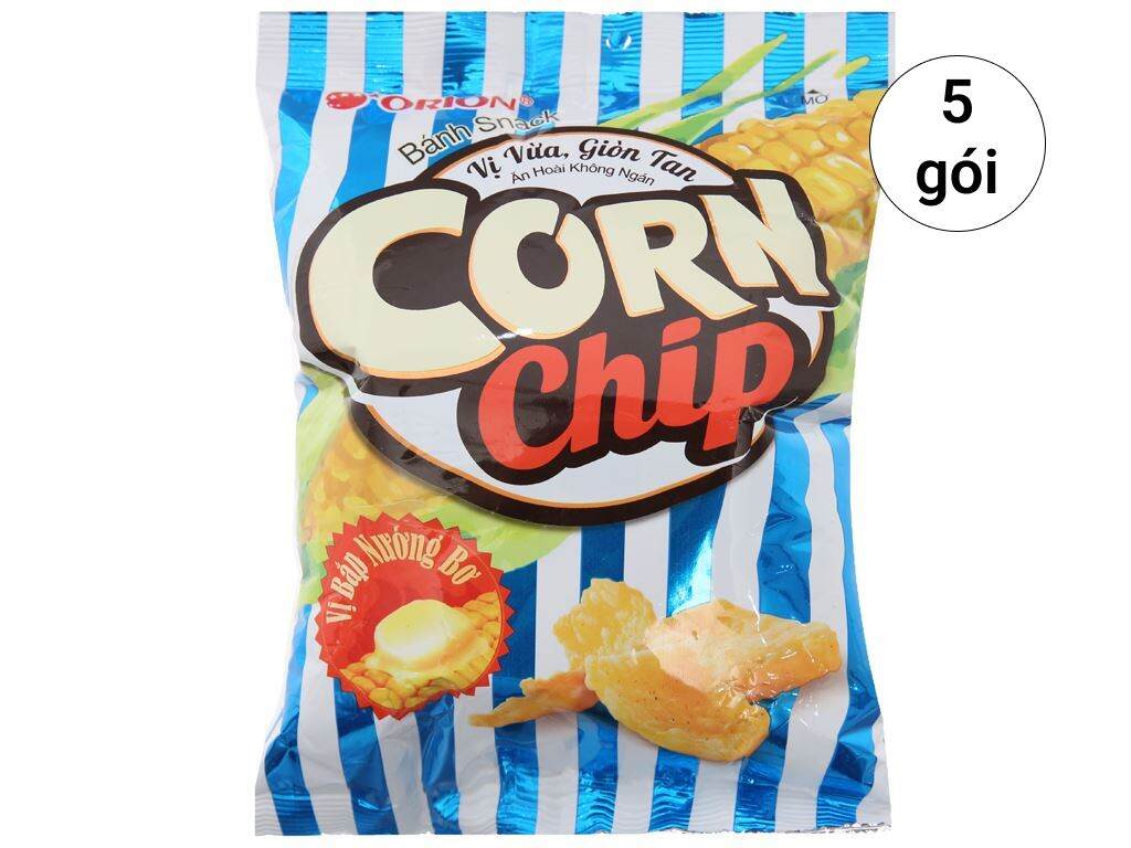 bịch 10 snack Corn Chip bơ 35g