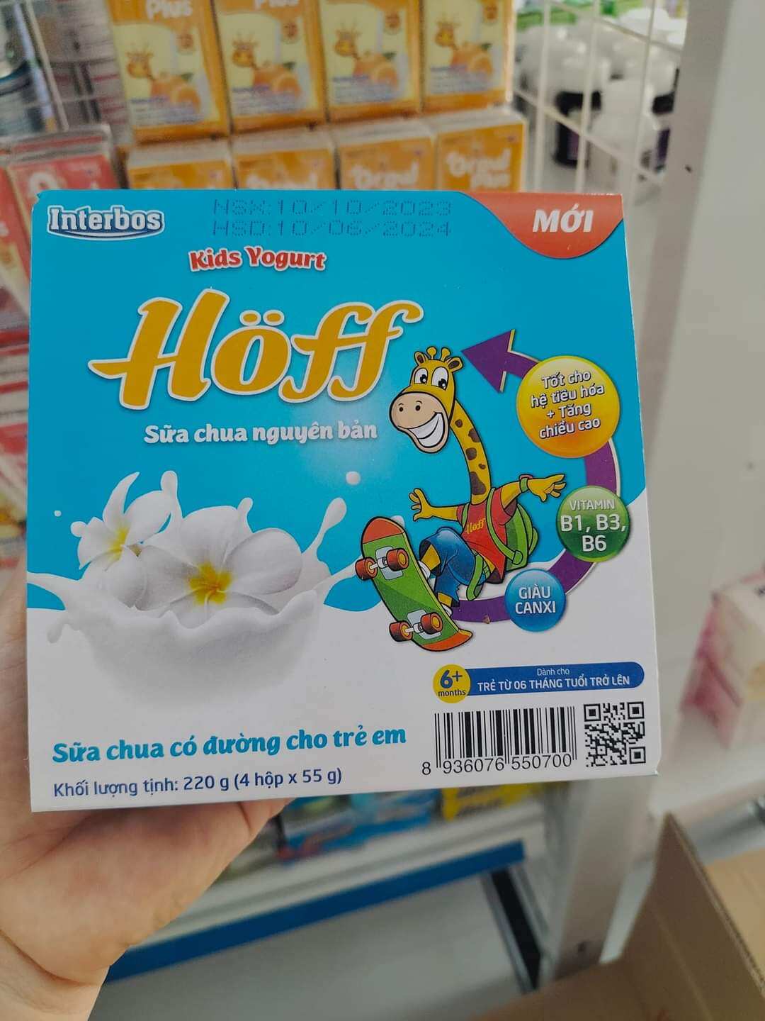 Sữa chua hoff cho bé từ 6m+