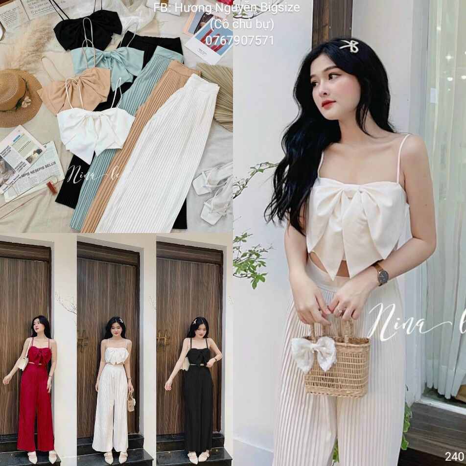 Bigsize set 2 dây nơ 4 màu 55-90kg