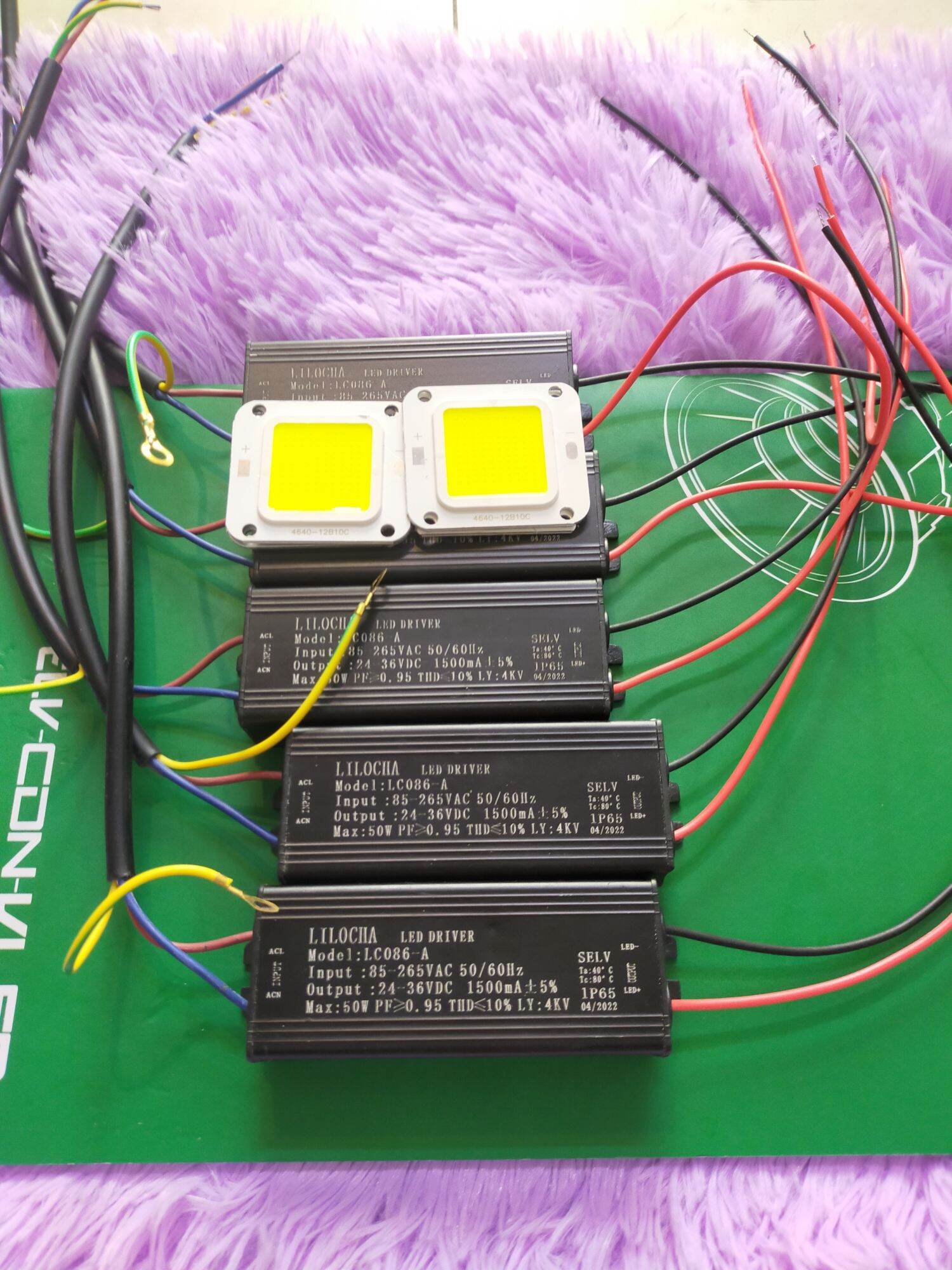 Nguồn, chip led 50w thay thế đèn pha, đèn đường, đèn nhà xưởng