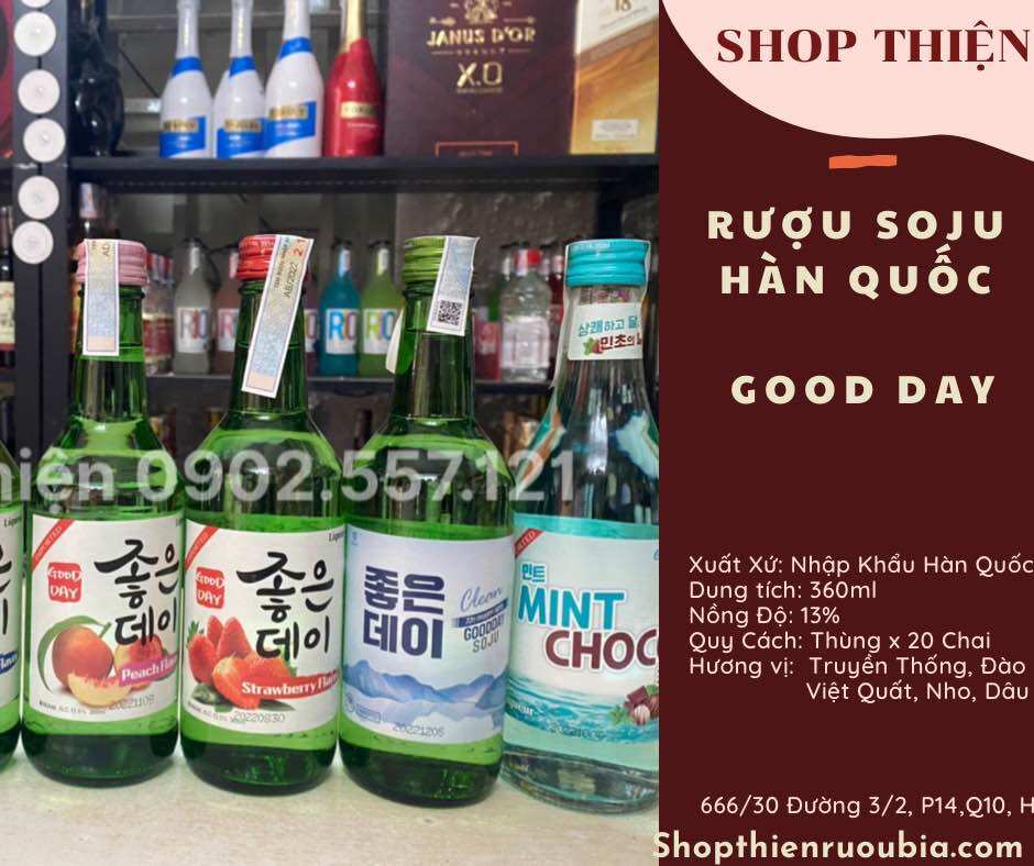 Sô Chu Trái Cây Hàn Quốc GOOD DAY 360ml