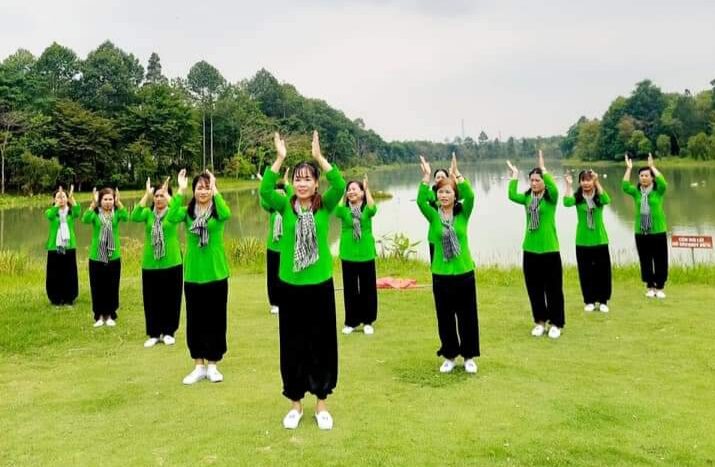 Áo bà ba trơn chưa có quần màu xanh lá.
