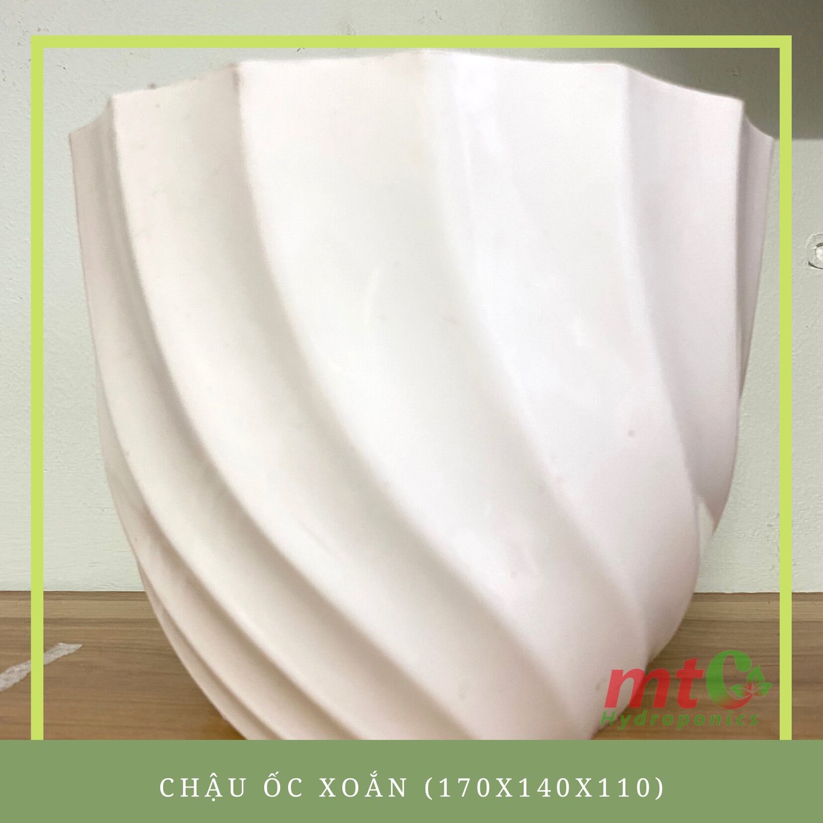 Chậu Ốc Xoắn , Chậu trồng cây chất liệu nhựa siêu bền