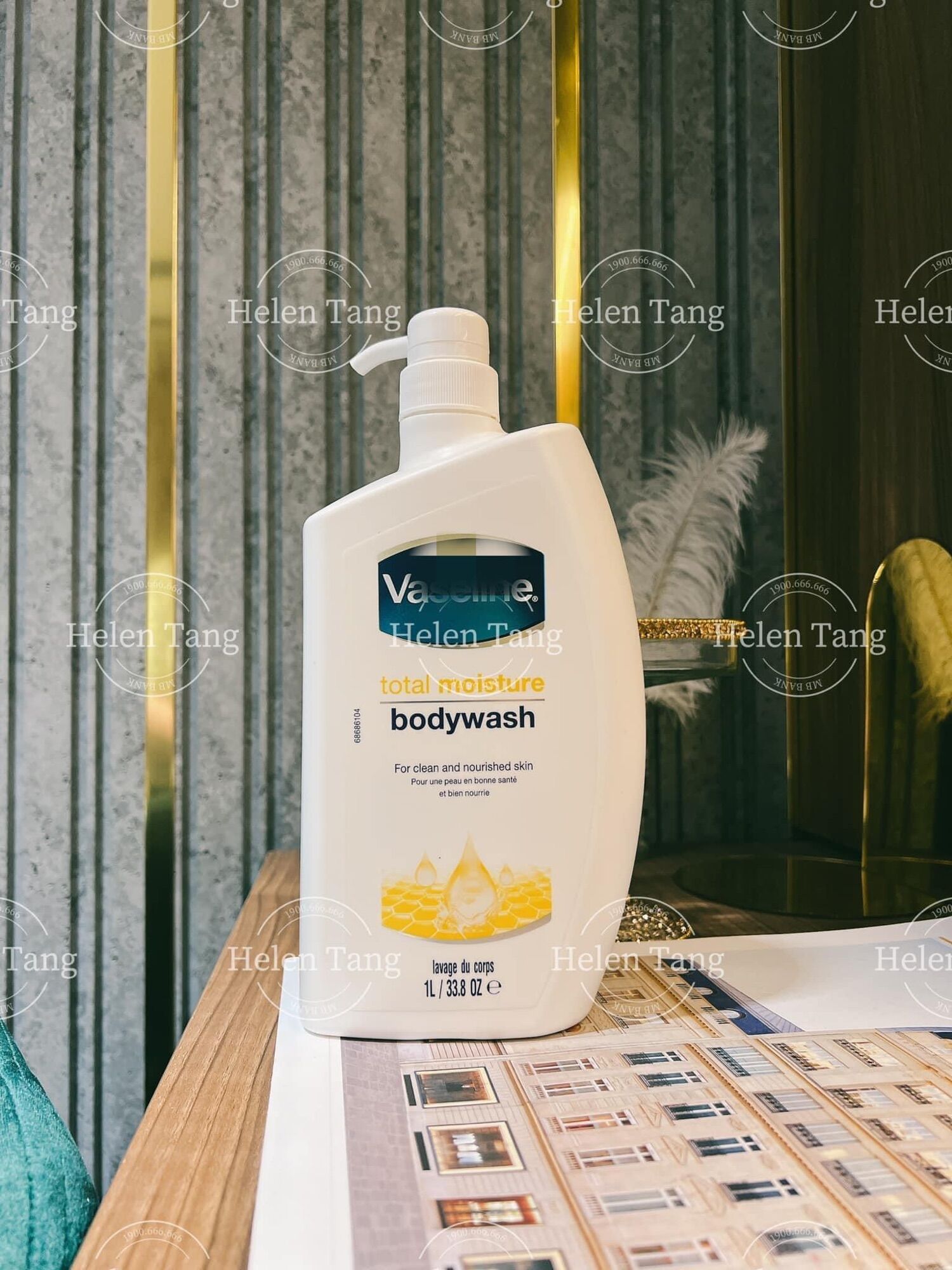 Sữa tắm vaseline trắng da dưỡng ẩm 1l