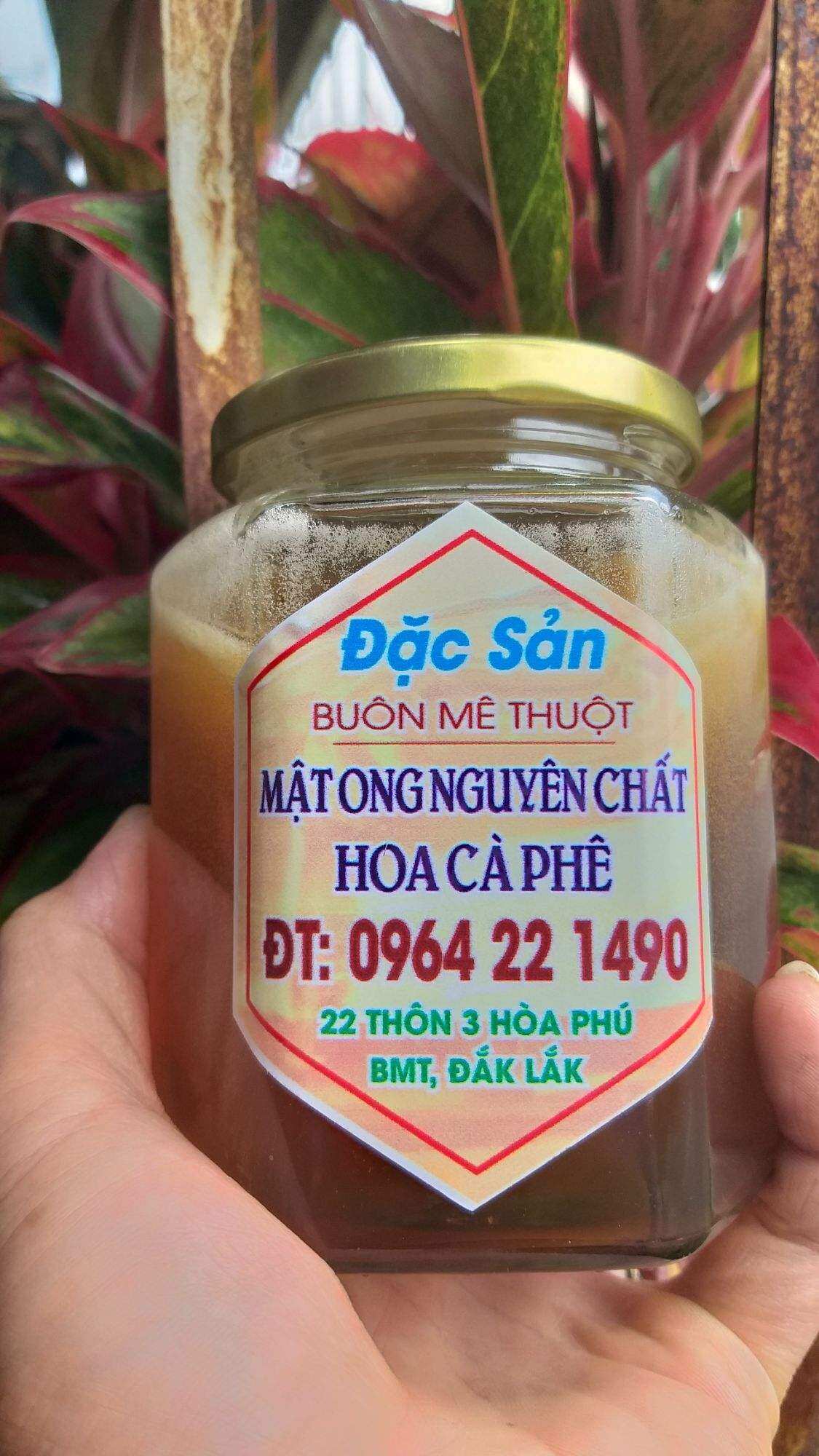 Mật Ong hoa CaFe nguyên chất có sáp 1 lit