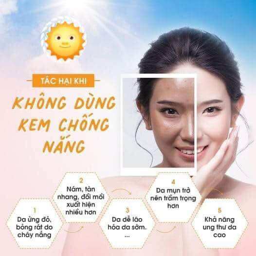 (TẶNG NƯỚC HOA MH) kem chống nắng makeup MH Beauty Spa
