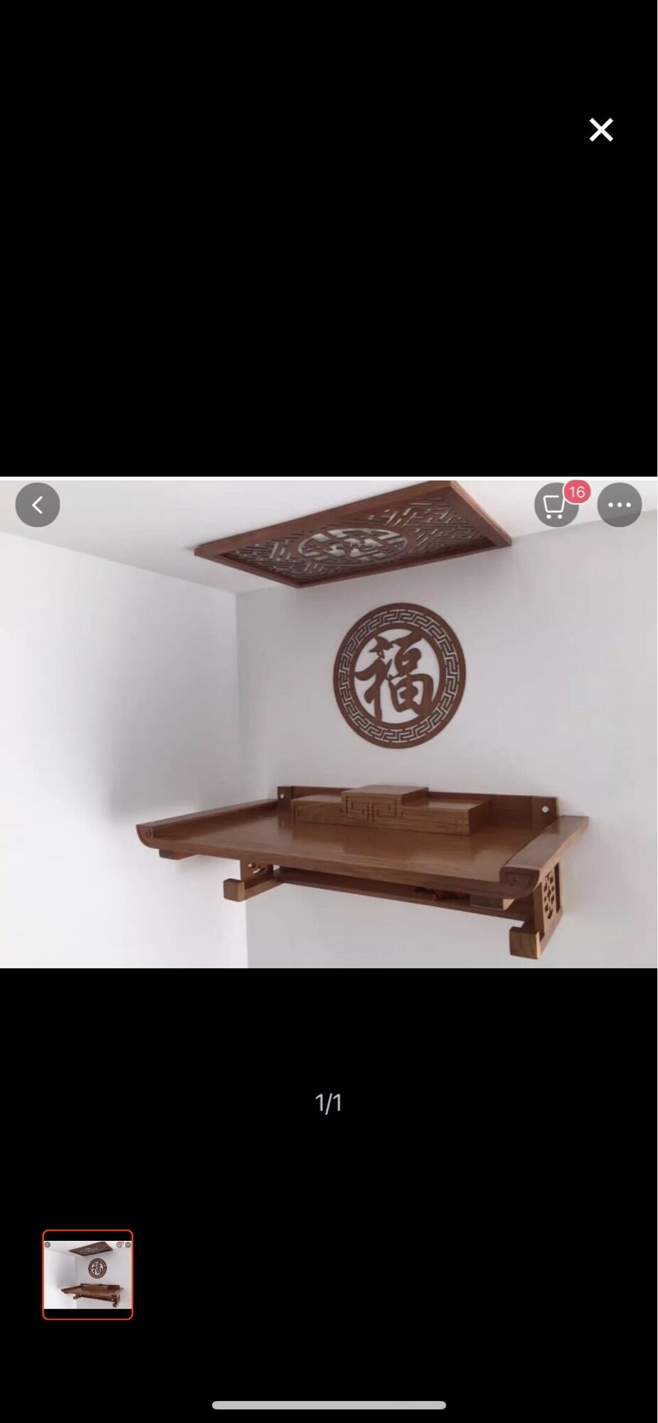 Bàn thờ gỗ sồi 89cm giá chỉ bàn thờ